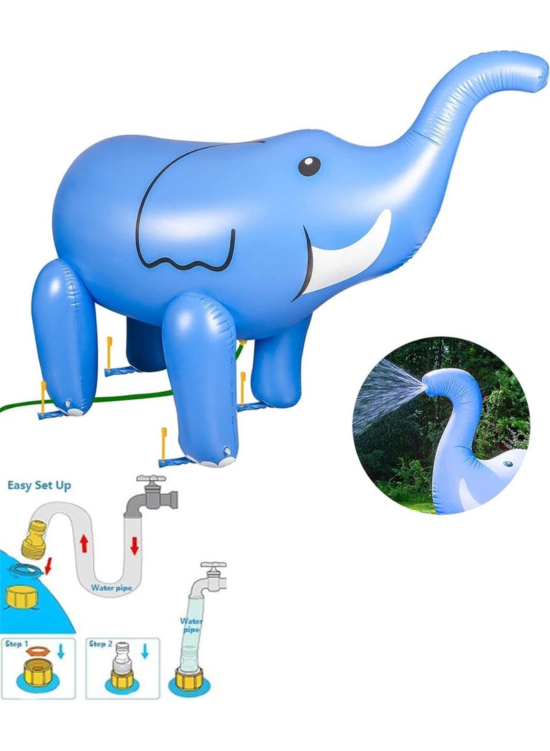 TAPIT Inflatable Water Sprinkler Elephant Outdoor Patio Summer Pool Party Water Toys for Backyard Use - Image 4